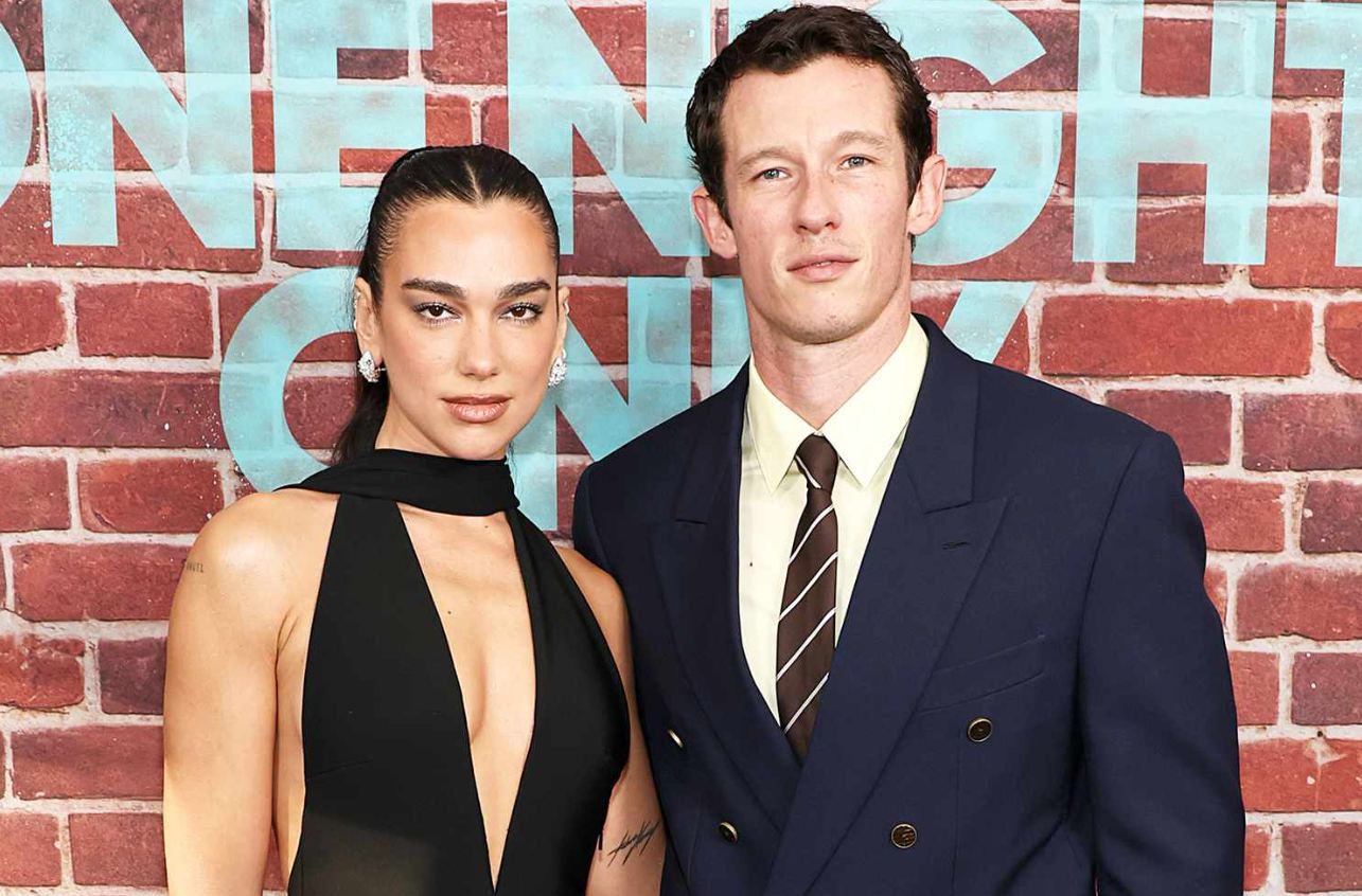 Dua Lipa and Callum Turner